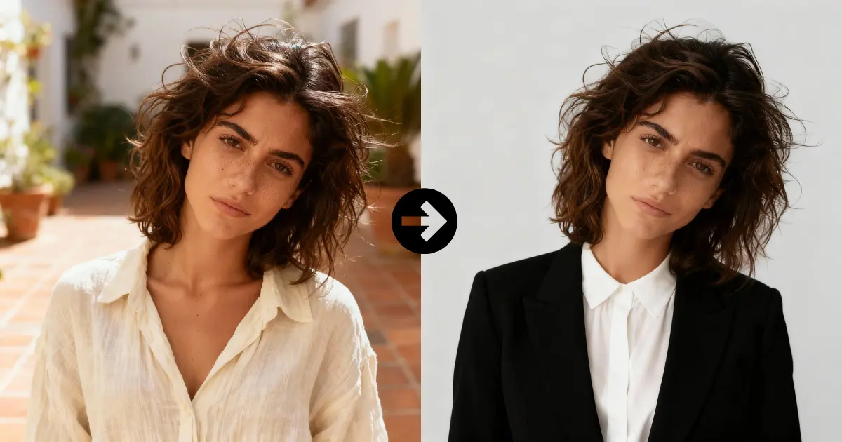 Ejemplo de fotos a evitar